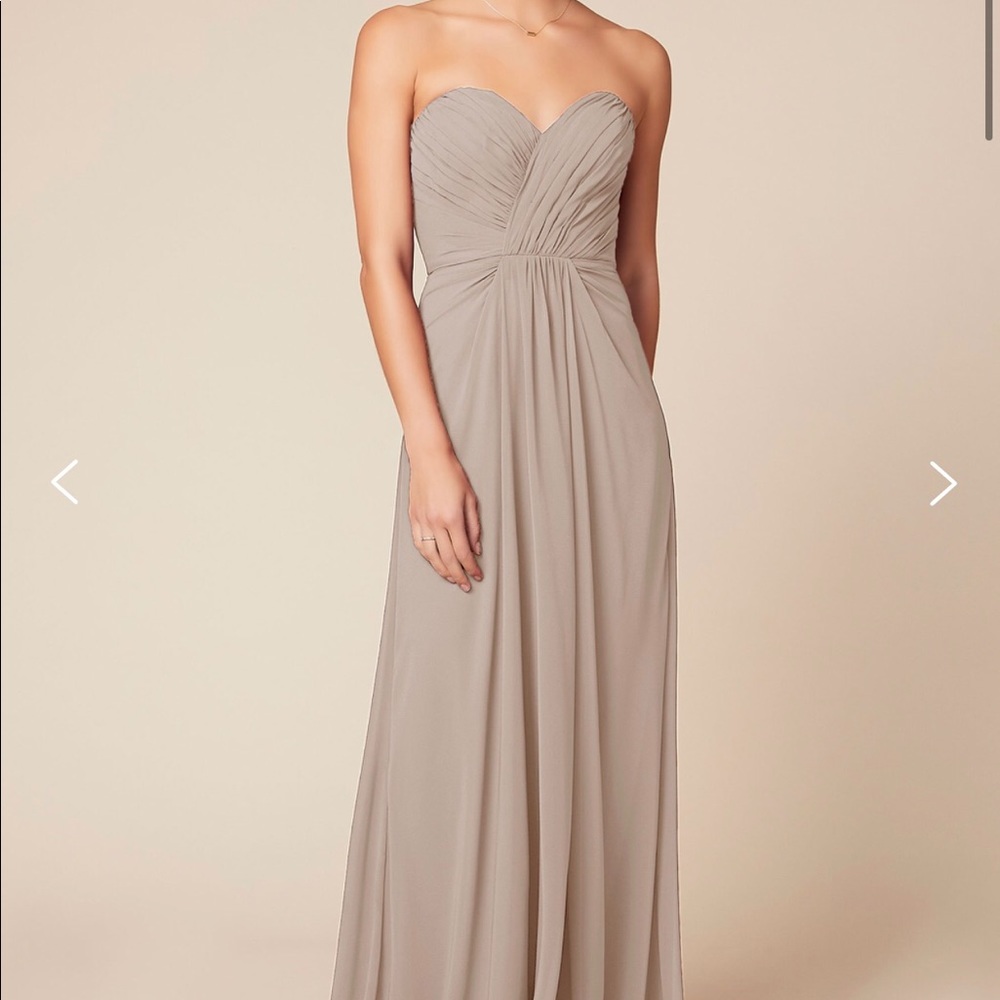 Dear Cleo bridesmaid dress in color Sandalwood